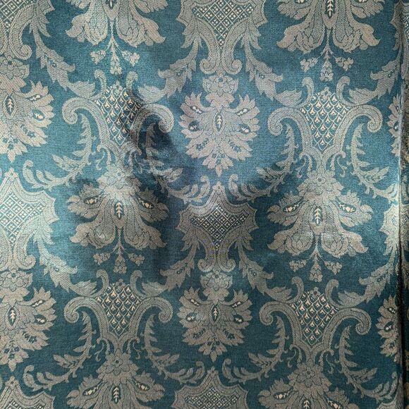 Vtg 90's Victoria’s Secret Y2K Green Gold Paisley Silky Pajama Set Size Small - Picture 3 of 12